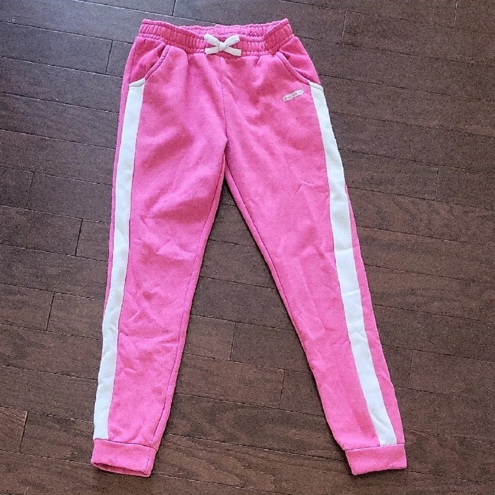 3 for $15 Pink and White Joggers with Sporty Stripes